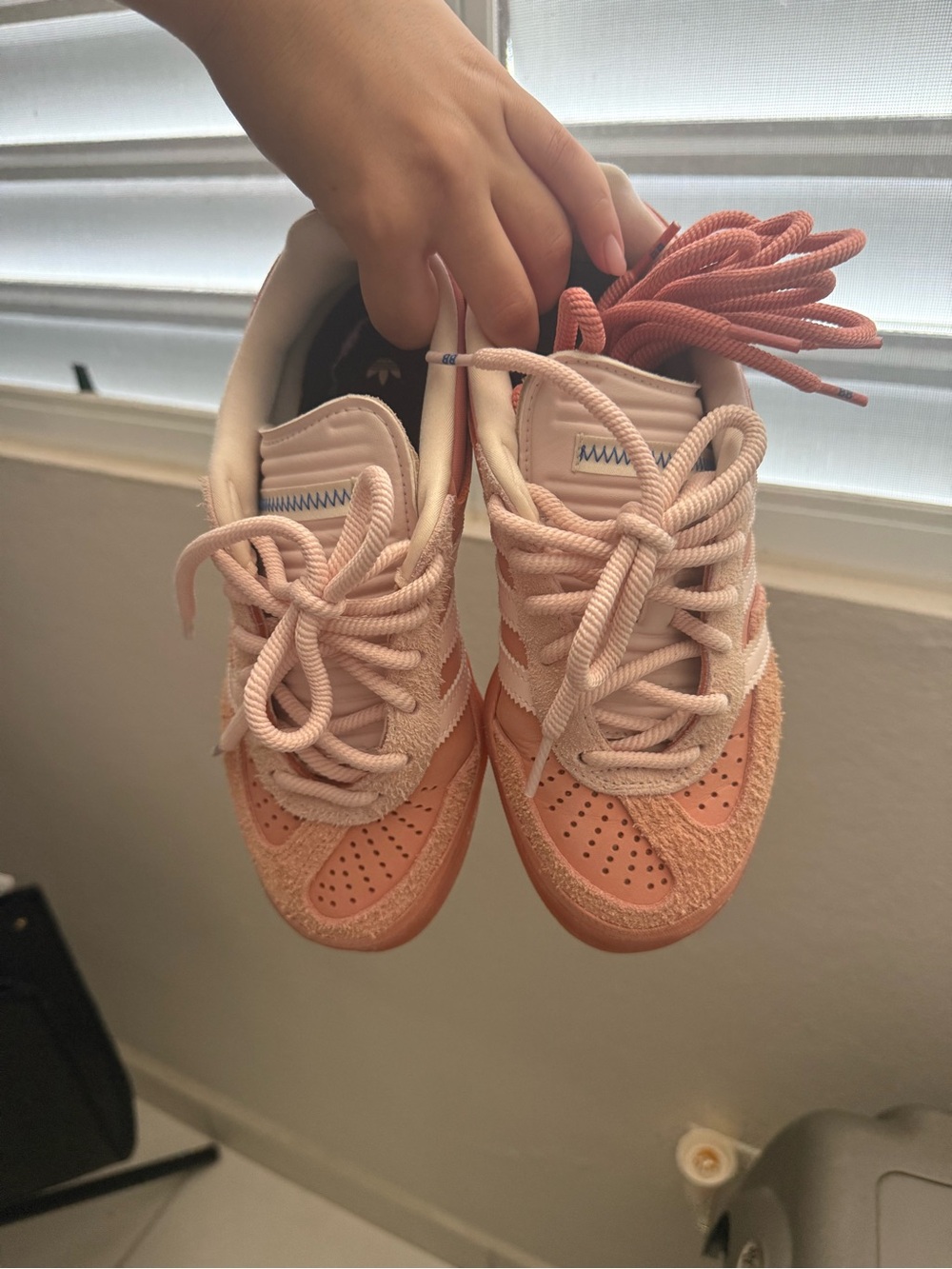 adidas Kids Peach/Pink Campus Inspired Low-Top Sneakers - Picture 3 of 6